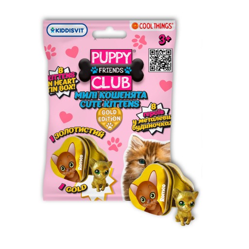 Фігурка-сюрприз COOL THINGS серії "Puppy club gold edition" – МИЛІ КОШЕНЯТА (в асорт.)