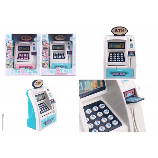 Электронная копилка-банкомат WF-3005 (48шт/2) 2 цвета в коробке 23*10, 5*27 см