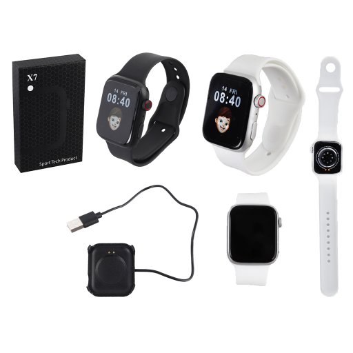 Годинник Bluetooth 5.0, кольоровий дисплей 1.8", дзвінки та повідомлення, кроки, будильник, спорт, серцебиття, музика, в кор. /100/