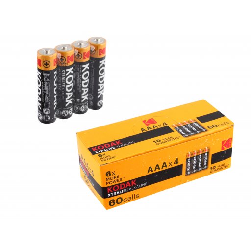Батарейки Kodak xtralife alkaline AAA в кор. /60/