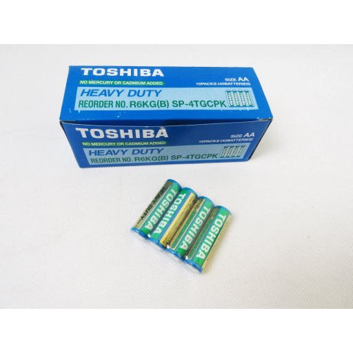 Батарейки Toshiba синяя 40шт. в уп.R6 (АА) /4/40/цена за 1шт