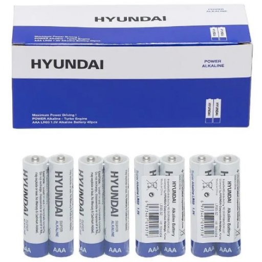 Батарейки Hyundai LR3, ціна за 1 шт. уп 40шт