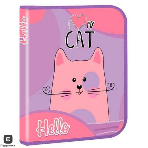 Папка для зошитів В5 картонна KIDIS, серія Kitten