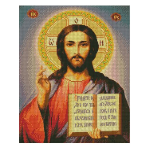 Алмазна картина FA40053 "Ікона Ісус Христос", розміром 40х50 см