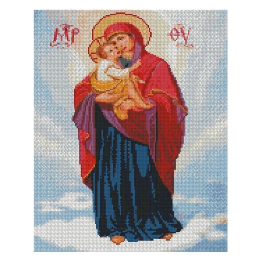 Алмазна картина FA40820 "Августовська Божа Матір", розміром 40х50 см