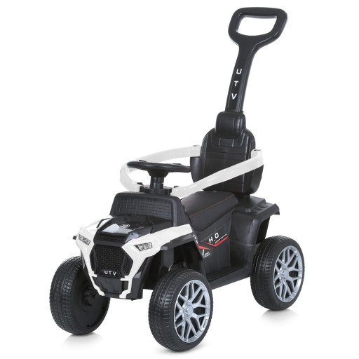 Квадроцикл M 4803EL-1 (1шт) 2в1, кат.-толок., батьківс.ручка, 1*6VAH, 1*25W, муз,світло,USB,EVA,шкіра,білий
