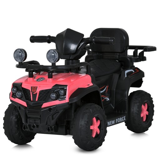 Машина M 5901EBLR-8 (1шт) 2в1 (каталка-толокар), 2,4G р/к, 1*6V4,5AH, 1*25W, BLUETOOTH, MP3, USB, EVA, музика, світло, шкіра, рожевий