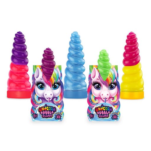 В'язка маса "Unicorn Bubble Slime" рідкий лизун укр (14) Danko Toys