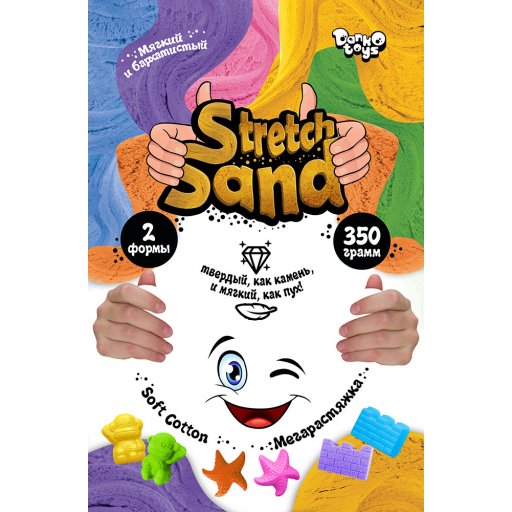 Креативна творчість "Stretch Sand" пакет 350г укр/рос (12) Danko Toys