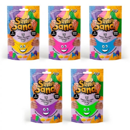 Креативна творчість "Stretch Sand" пакет 600г укр /8/ Danko Toys