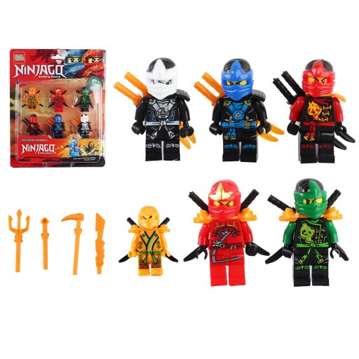 Фігурки "Ninjago" 6 героїв на блістері, арт.HS-5268 //