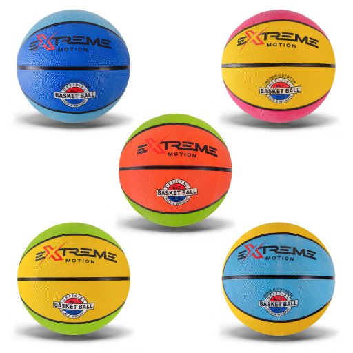 М'яч баскетбольний Extreme Motion №7, Гума, 520 грам, 1 колір,сітка+голка /50/