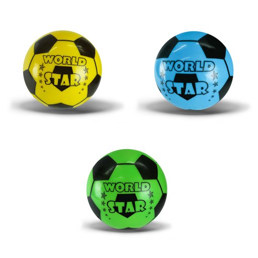 М'яч гумовий розмір 16 см, 3 кольори, п/е /500/