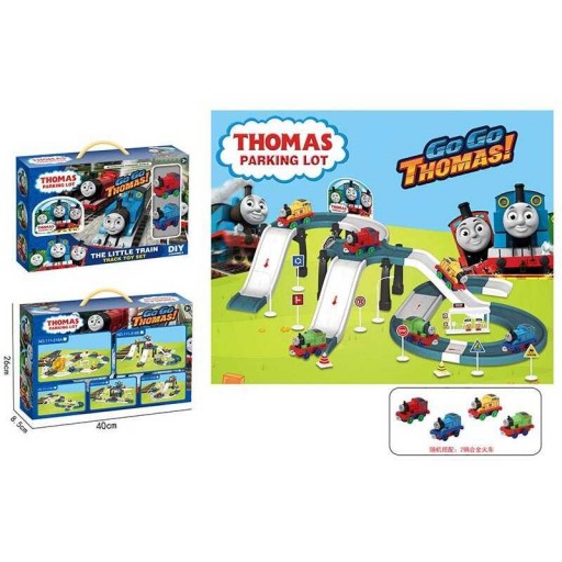 Трек “Thomas”, 2 паровозики, металопластик, аксесуари, наліпки, в кор. 40*8*26 см /36-2/