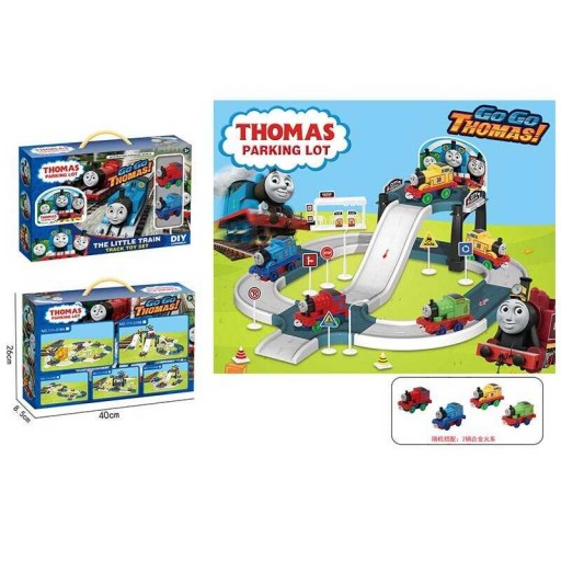 Трек “Thomas”, 2 паровозики, металопластик, аксесуари, наліпки, в кор. 40*8*26 см /36-2/