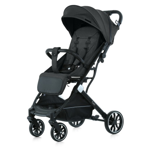 Коляска дитяча M 5727-1 FLASH Almost Black (1шт) прогулянкова,регул.ручка, алюміній, чорний
