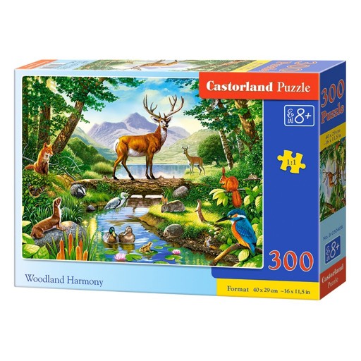 Кастор пазлы 300 "Лесная гармония", 40*29см /10/