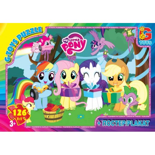 Пазли ТМ "G-Toys" із серії "My little Pony" (Маленька поні), 117 ел.