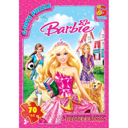 Пазли ТМ "G-Toys" із серії "Barbie", 70 елементів