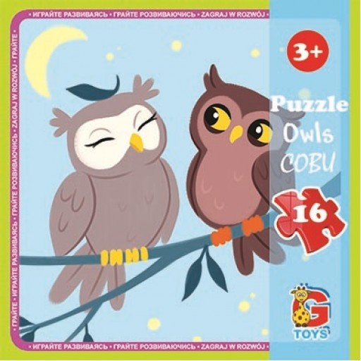 Пазли ТМ "G-Toys" із серії "Лісові мешканці", 16 ел.
