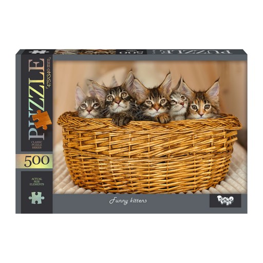 Пазли 500 ел. с.14 №9 Funny kittens Danko Toys