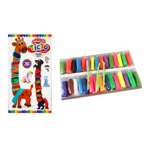 Креативна творчість "Тісто для ліплення "MASTER DO" 30 кол. укр (10) Danko Toys