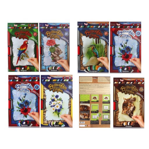 Набір для творчості "Вышивка гладью по номерам" на розтяжці (20) Danko Toys