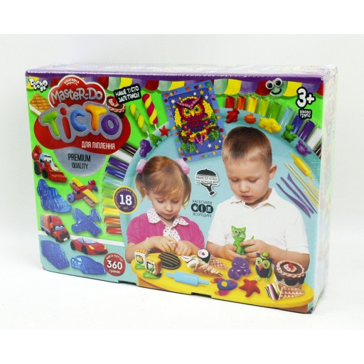 Набір творчості "Тісто для ліпки "Master Do" ЛЮКС 18 кольорів укр (5) Danko Toys