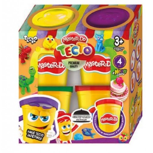 Набір творчості "Тiсто для лiпки "Master Do" 4 банки*50г укр./рос. (12) Danko Toys