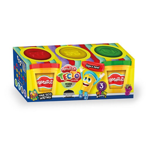 Набір творчості "Тiсто для лiпки "Master Do" 3 банки*50г укр./рос (15) Danko Toys