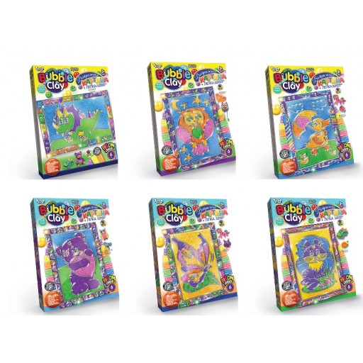 Набір креативної творчості "BUBBLE CLAY" Вітражна картина укр/рос (18) Danko Toys