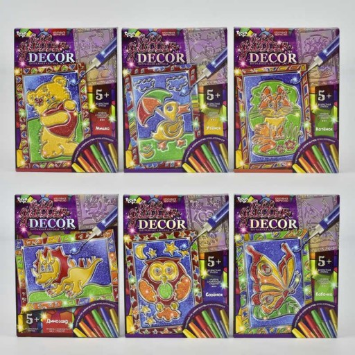 Набір креативної творчості "GLITTER DECOR" рос. (18) Danko Toys