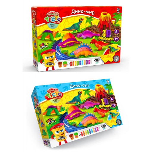Набір творчості "Тiсто для лiпки "Master Do" ДИНОЗАВРИ-6 рос/укр (6) Danko Toys