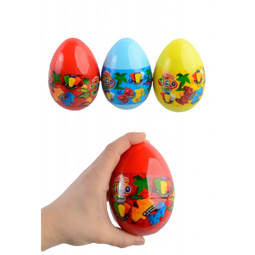 Набір творчості "Тісто для ліпки "Master Do" Dinosaurs EGGS укр. (12) Danko Toys