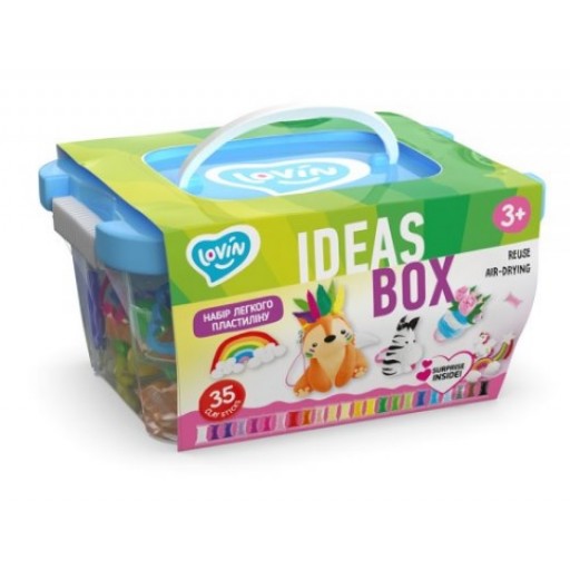 Набір легкого стрибаючого пластиліну Ideas box TM Lovin /6/