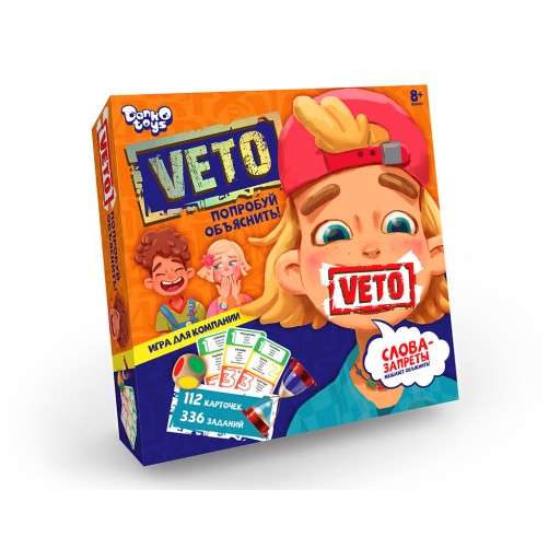 Настільна розважальна гра "VETO" рос (10) Danko Toys