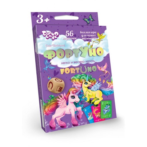 Настільна гра ""ФортУно Cute Unicorns" рос (32) Danko Toys