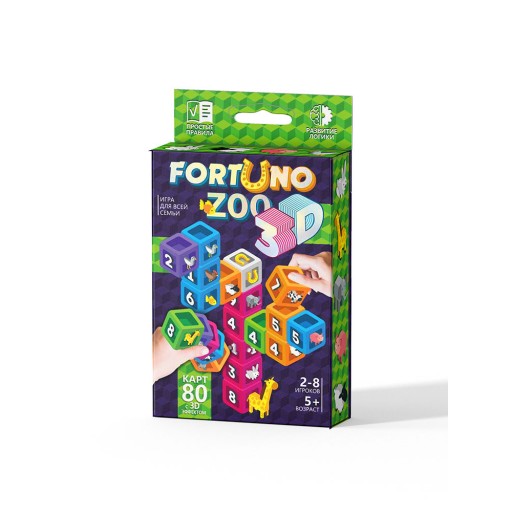 Настільна гра "Fortuno ZOO 3D" укр (32) Danko Toys