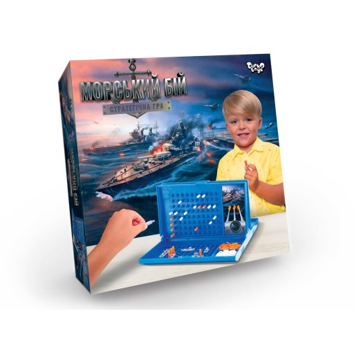 Настільна розважальна гра "Морський бій" укр (10) Danko Toys