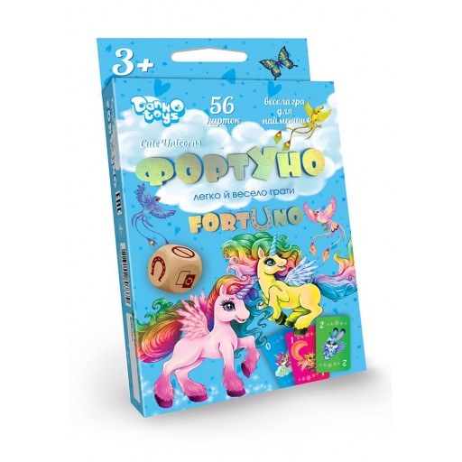 Настільна гра ""ФортУно Cute Unicorns" укр (32) Danko Toys