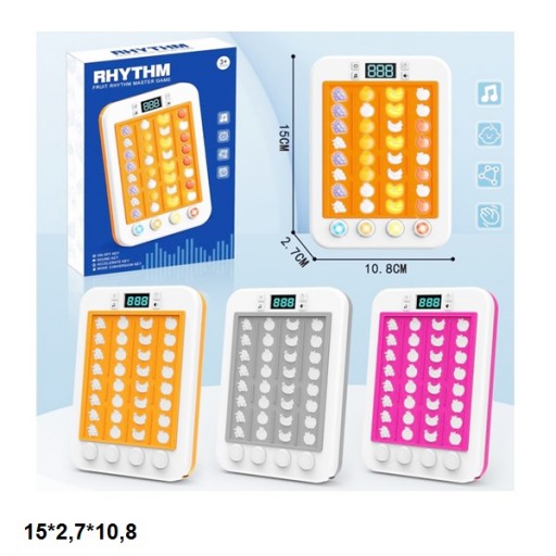 Гра 336A Rhythm фрукти муз.світ.3кол.кор.15*2,7*10,8 /144/