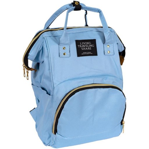 Сумка-рюкзак для мам и пап MOM'S BAG голубой з термо-кишенями, 20 л, 021-208/5, 41*21*27 см/60/