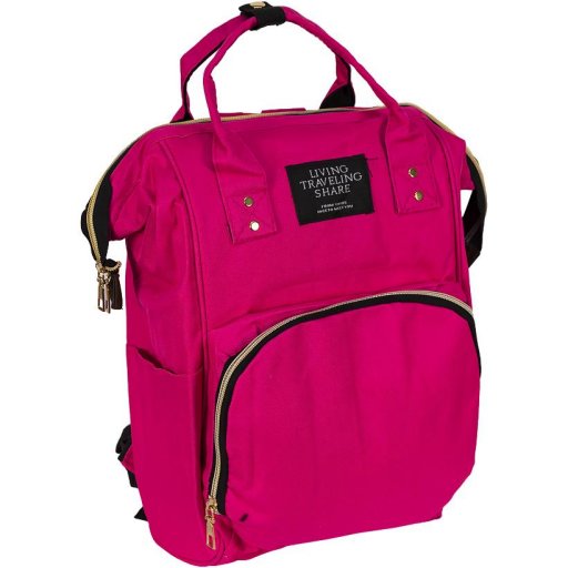 Сумка-рюкзак для мам и пап MOM'S BAG малиновый з термо-кишенями, 20 л, 021-208/7, 41*21*27 см/60/