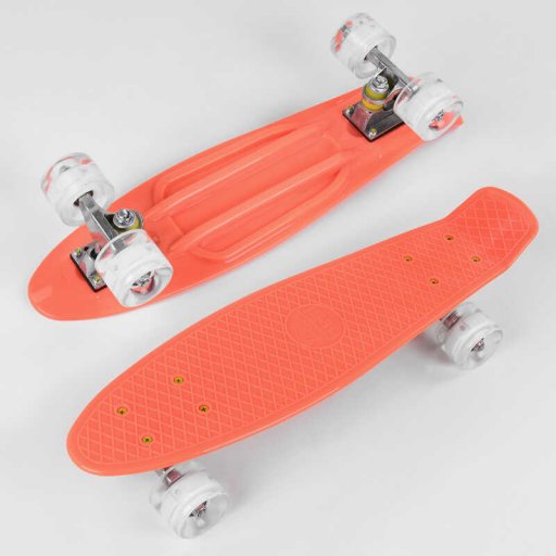 Скейт Пенні борд Best Board, дошка = 55см, колеса PU зі світлом, діаметр 6 см /8/