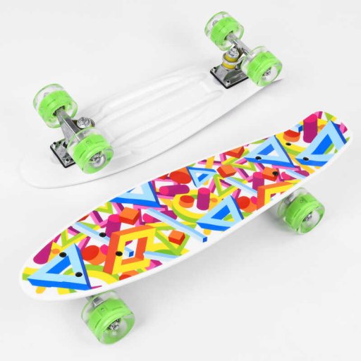Скейт Пенні борд Best Board, дошка = 55см, колеса PU, світло, d = 6см /8/
