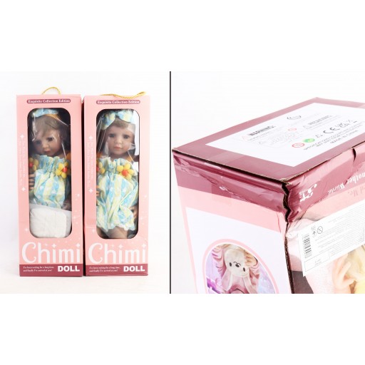 УЦЕНКА 20% Лялька реборн "Chimi Doll" - 56 см, із щільної гуми, волосся-високотемпературна перука, в кор./12/