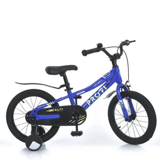 Велосипед дитячий 16д. MB 1608-2 (1шт) SKD75,сталева рама,дод.кол.,блакитний