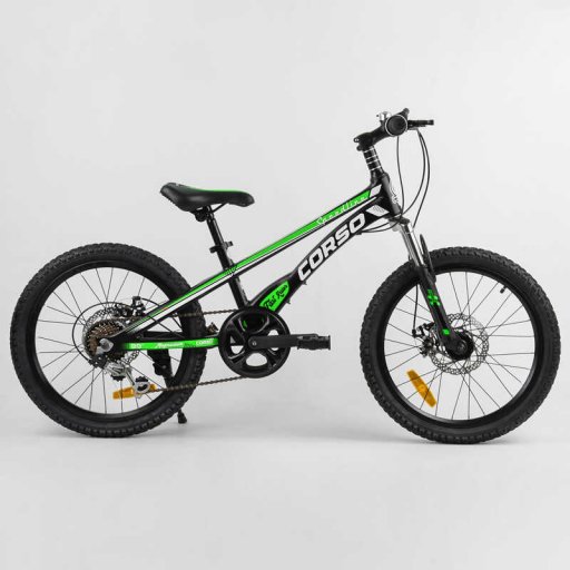 Детский спортивный велосипед 20’’ CORSO «Speedline» магниевая рама, Shimano Revoshift 7 скоростей, собран на 75% /1/