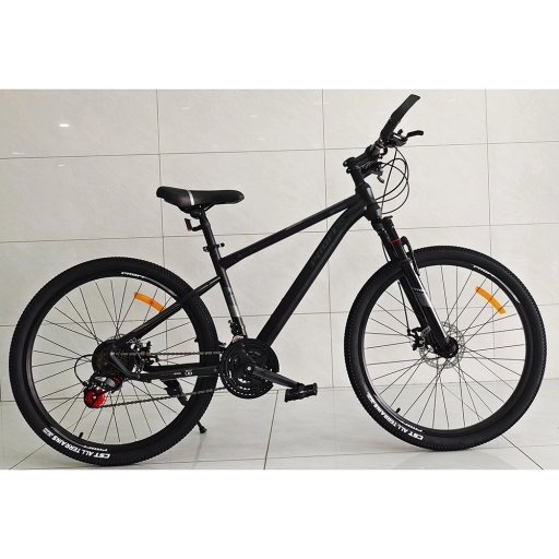 Велосипед 26д. MTB 2605-1 (1шт) SKD75,сталева рама,рама 16",SUNRUN 24SP,подвійн.обода,диск.гальма,підніжка,чорний мат