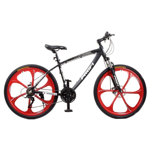 Велосипед 26д. T26BLADE 26.1B (1шт)алюм.рама 17",Shimano 21SP, касета,алюм.DB,магн.диск,чорно-червоний